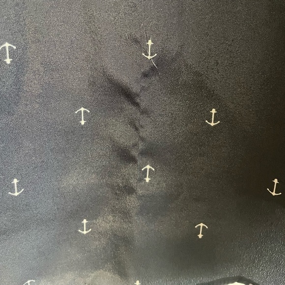 Navy Blue with Anchor Print Tank Top - Picture 6 of 8